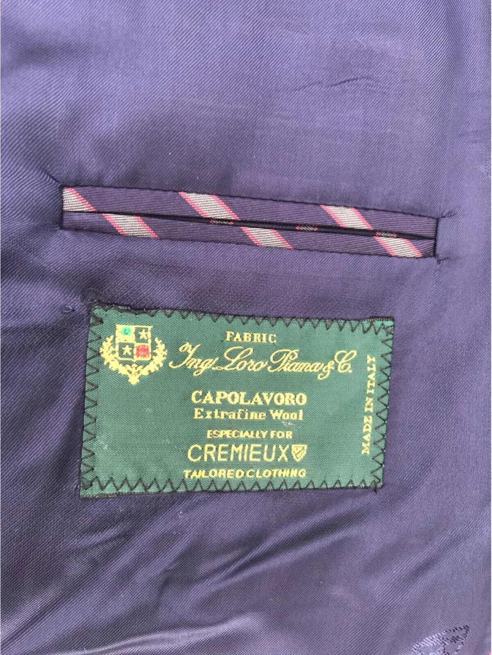 Daniel Cremieux Fine Capolavoro Jacket checkered Blazer Wool Made in Canada 44